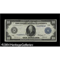 Fr. 944 $10 1914 Federal Reserve Note Extremely Fine. Fr. 944 $10 1914 Federal Reserve Note Extremel
