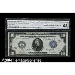 Fr. 951c $10 1914 Federal Reserve Note Extremely Fine+. Fr. 951c $10 1914 Federal Reserve Note CGA C