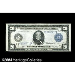 Fr. 975a $20 1914 Federal Reserve Note About New. T Fr. 975a $20 1914 Federal Reserve Note About New
