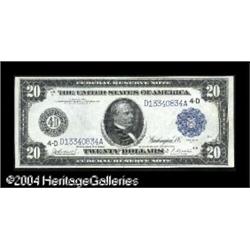 Romania, Fr. 978 $20 1914 Federal Reserve Note Choice New.A nice Fr. 978 $20 1914 Federal Reserve No