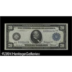 Fr. 980 $20 1914 Federal Reserve Note Very Fine. This i Fr. 980 $20 1914 Federal Reserve Note Very F