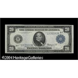 Fr. 986 $20 1914 Federal Reserve Note Choice About New. Fr. 986 $20 1914 Federal Reserve Note Choice