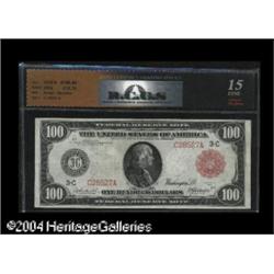 Fr. 1074b $100 1914 Red Seal Federal Reserve Note Fine. Fr. 1074b $100 1914 Red Seal Federal Reserve