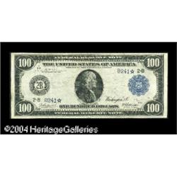 Fr. 1088 $100 1914 Federal Reserve Star Note Very Fine- Fr. 1088 $100 1914 Federal Reserve Star Note