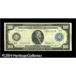 Fr. 1097 $100 1914 Federal Reserve Note Very Fine. Fr. 1097 $100 1914 Federal Reserve Note Very Fine