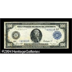 Fr. 1107 $100 1914 Federal Reserve Note Extremely Fin Fr. 1107 $100 1914 Federal Reserve Note Extrem