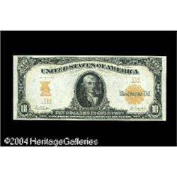Fr. 1171 $10 1907 Gold Certificate Choice New. This ser Fr. 1171 $10 1907 Gold Certificate Choice Ne