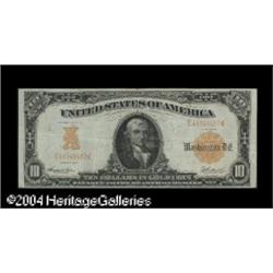 Fr. 1172 $10 1907 Gold Certificate Choice Very Fine. Be Fr. 1172 $10 1907 Gold Certificate Choice Ve