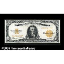Fr. 1173 $10 1922 Gold Certificate Choice About New. Fr. 1173 $10 1922 Gold Certificate Choice About