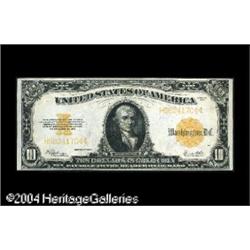 Fr. 1173 $10 1922 Gold Certificate Choice About New. Th Fr. 1173 $10 1922 Gold Certificate Choice Ab