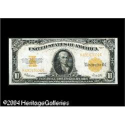 Fr. 1173 $10 1922 Gold Certificate Choice Extremely Fin Fr. 1173 $10 1922 Gold Certificate Choice Ex