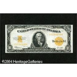 Fr. 1173 $10 1922 Gold Certificate Choice Extremely Fin Fr. 1173 $10 1922 Gold Certificate Choice Ex