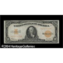 Fr. 1173 $10 1922 Gold Certificate Choice Extremely Fin Fr. 1173 $10 1922 Gold Certificate Choice Ex