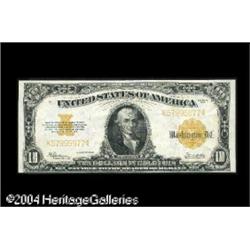 Fr. 1173 $10 1922 Gold Certificate Extremely Fine. An o Fr. 1173 $10 1922 Gold Certificate Extremely