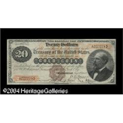Fr. 1175a $20 1882 Gold Certificate Extremely Fine. As Fr. 1175a $20 1882 Gold Certificate Extremely