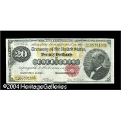 Fr. 1178 $20 1882 Gold Certificate Very Fine. Beaut Fr. 1178 $20 1882 Gold Certificate Very Fine.