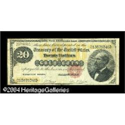 Fr. 1178 $20 1882 Gold Certificate Fine. Well margined, Fr. 1178 $20 1882 Gold Certificate Fine.