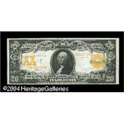 Fr. 1186 $20 1906 Gold Certificate Extremely Fine-Abo Fr. 1186 $20 1906 Gold Certificate Extremely F