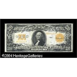 Fr. 1187 $20 1922 Gold Certificate Extremely Fine+++.A Fr. 1187 $20 1922 Gold Certificate Choice Ext