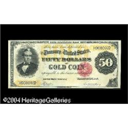 Fr. 1197 $50 1882 Gold Certificate Choice About New. Th Fr. 1197 $50 1882 Gold Certificate Choice Ab