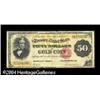 Image 1 : Fr. 1197 $50 1882 Gold Certificate Fine-Very Fine. A so Fr. 1197 $50 1882 Gold Certificate Fine.