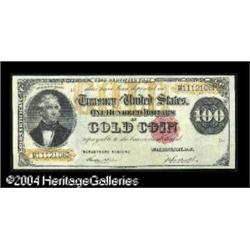 Fr. 1214 $100 1882 Gold Certificate Fine. A solid examp Fr. 1214 $100 1882 Gold Certificate Extremel