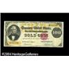 Image 1 : Fr. 1214 $100 1882 Gold Certificate Very Fine. A letter Fr. 1214 $100 1882 Gold Certificate Very Fin