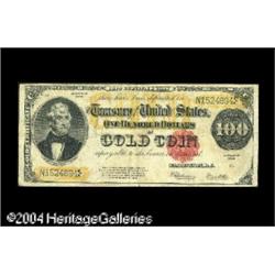Fr. 1215 $100 1922 Gold Certificate Very Fine. The colo Fr. 1215 $100 1922 Gold Certificate Fine-Ver