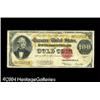 Image 1 : Fr. 1215 $100 1922 Gold Certificate Very Fine. The colo Fr. 1215 $100 1922 Gold Certificate Fine-Ver