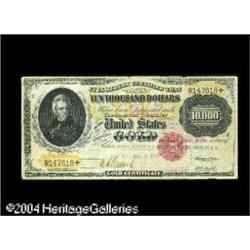 Fr. 1225 $10,000 1900 Gold Certificate Very Fine. This Fr. 1225 $10,000 1900 Gold Certificate Very F