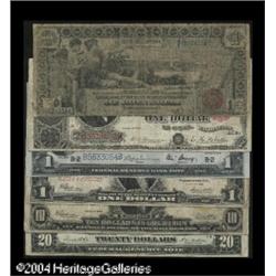 Six Different Types. Fr. 40 Fine, Fr. 225 Very Good, Fr Six Different Types.