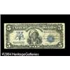 Image 1 : A Large Size Silver Certificate and Legal Tender Five F A Large Size Silver Certificate and Legal Te