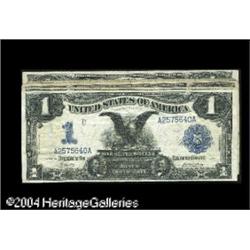 Flock of Black Eagles.Fr. 230 $1 1899 Silver Certificat Flock of Black Eagles.