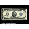 Image 1 : Fr. 851c $5 1914 Federal Reserve Note VF. $5 and $50 White-Mellon FRNs.