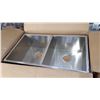 Image 2 : NEW STAINLESS DOUBLE BOWL UNDER MOUNT SINK