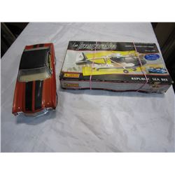 DIE CAST CAR AND MODEL PLANE