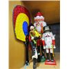 Image 2 : LOT OF 2 NUTCRACKERS AND EASTERN FAN AND HANDMADE DOLL