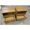 Image 2 : PAIR OF 1 DRAWER OAK NIGHTSTANDS