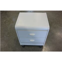 2 DRAWER ROLLING NIGHTSTAND