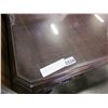 Image 2 : MAHOGANY QUEEN ANNE STYLE GLASS TOP DESK