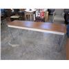 Image 1 : VINTAGE METAL AND WOOD SOFA TABLE