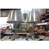 Image 1 : PAIR OF NEW ASHLET STAINLESS MODERN TABLE LAMPS, RETAIL $69 EACH