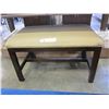Image 2 : UPHOLSTERED MAHOGANY BENCH