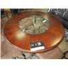 Image 2 : NEW ASHLEY SIGNATURE CARVED MAHOGANY DINING TABLE WITH 4 UPHOLSTERED CHAIRS, RETAIL $1298