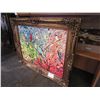 Image 2 : LARGE PIRDS PRINT ON CANVAS IN GOLD GUILDED FRAME