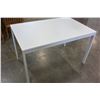 Image 2 : ULTRA MODERN WHITE DINING TABLE, FLOOR MODEL, RETAIL $799