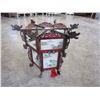 Image 2 : VINTAGE CARVED ROSEWOOOD AND REVERSE PAINTED EASTERN HANGING, AND ONE FOR PARTS OR REPAIR