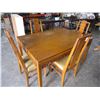 Image 1 : OLD ROSEWOOD DINING TABLE WITH 4 CHAIRS