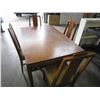Image 2 : OLD ROSEWOOD DINING TABLE WITH 4 CHAIRS