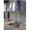 Image 2 : PAIR OF NEW ASHLET STAINLESS MODERN TABLE LAMPS, RETAIL $69 EACH